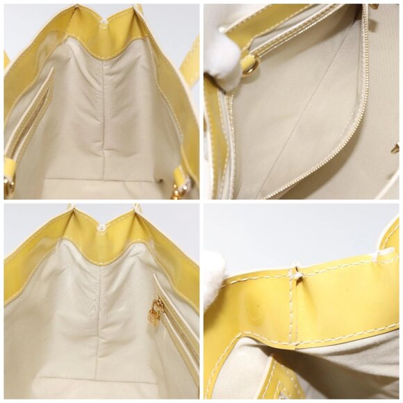 LOUIS VUITTON Monogram Vernis Wilshire PM Hand Bag Broncorail - Picture 14 of 15